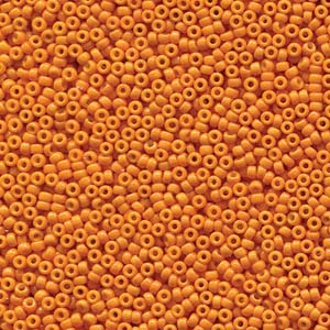 Duracoat Opaque Dyed Orange Miyuki Seed Beads 11/0