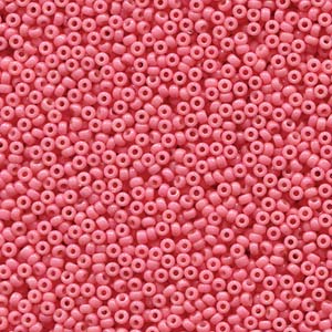Duracoat Opaque Dyed Bubble Gum Miyuki Seed Beads 11/0