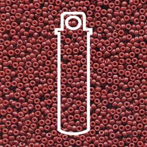 Duracoat Opaque Dyed Red Miyuki Seed Beads 15/0