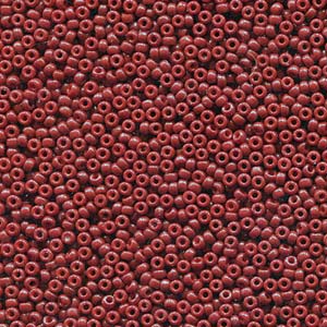 Duracoat Opaque Dyed Red Miyuki Seed Beads 11/0