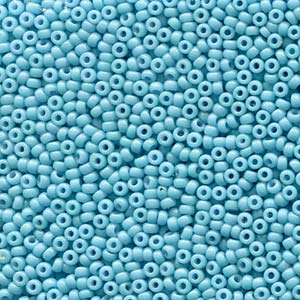 Duracoat Opaque Dyed Aqua Blue Miyuki Seed Beads 11/0
