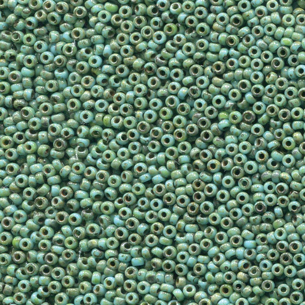 Picasso Seafoam Green Matte Miyuki Seed Beads 11/0