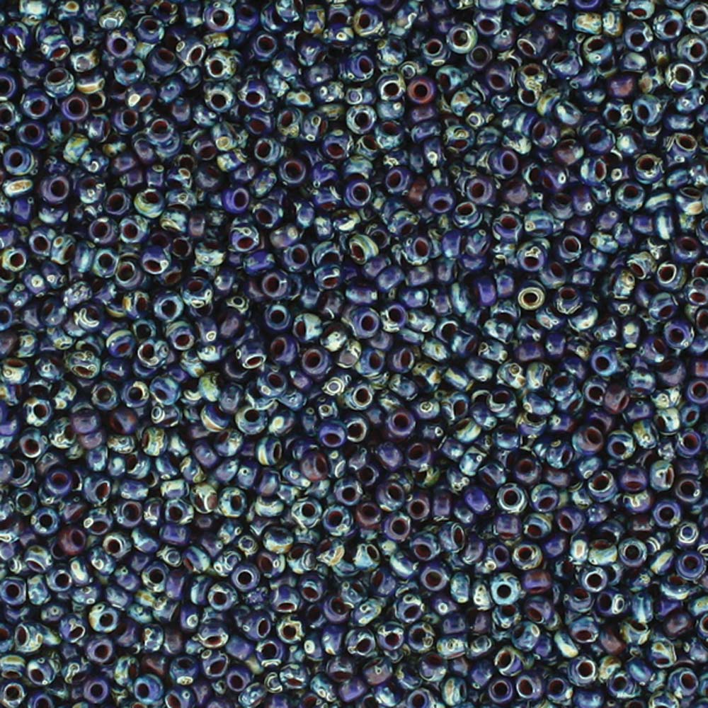Picasso Cobalt Miyuki Seed Beads 11/0