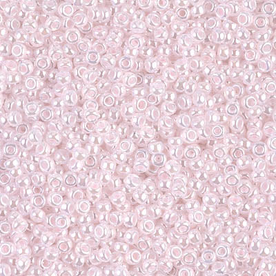 Pale Pink Ceylon Miyuki Seed Beads 11/0