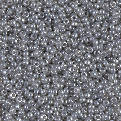 Grey Ceylon Miyuki Seed Beads 11/0