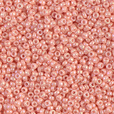 Semi Matt Opaque Salmon Miyuki Seed Beads 11/0