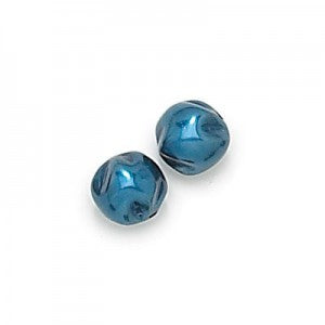 Czech Glass Baroque Pearls Montana Blue 3mm