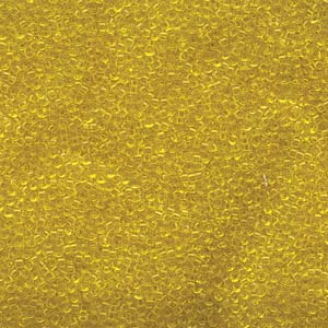 Transparent Yellow Miyuki Seed Beads 15/0