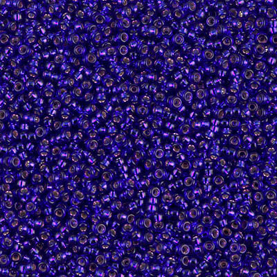 Silver-Lined Violet Miyuki Seed Beads 15/0