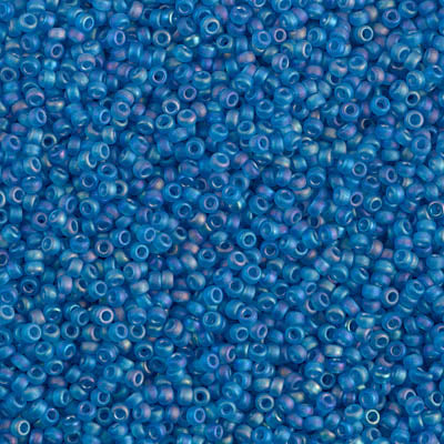 Matte Light Blue AB Miyuki Seed Beads 15/0