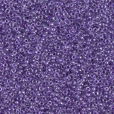 Sparkling Purple Lined Miyuki Seed Beads 15/0
