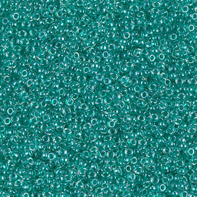 Sparkling Teal Lined Crystal Miyuki Seed Beads 15/0