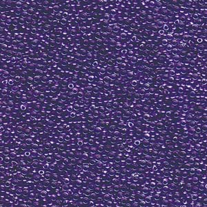 Sparkling Violet Lined Miyuki Seed Beads 15/0
