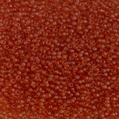 Matte Transparent Salmon Miyuki Seed Beads 15/0