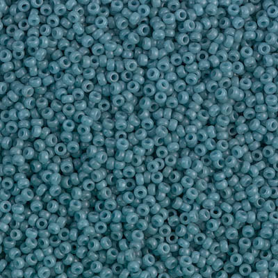 Matte Grey/Blue Miyuki Seed Beads 15/0