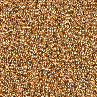 Galvanized Gold Miyuki Seed Beads 15/0