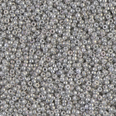 Ceylon Grey Miyuki Seed Beads 15/0