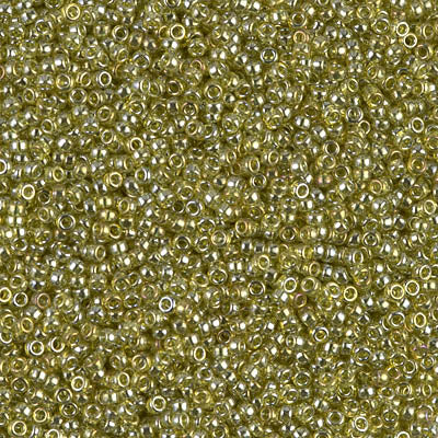 Transparent Gold/Olive Luster Miyuki Seed Beads 15/0