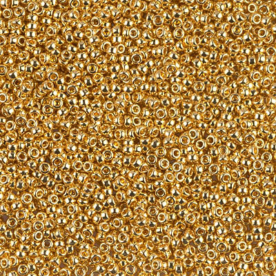 24Kt Gold Plated Miyuki Seed Beads 15/0