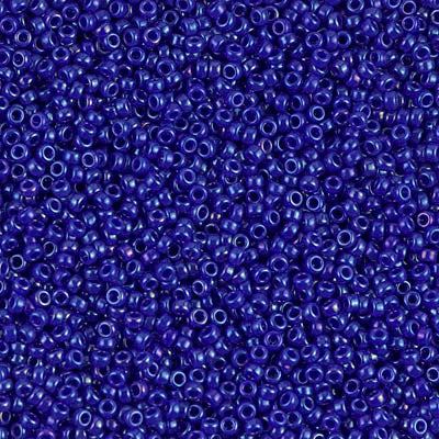 Opaque Cobalt Luster Miyuki Seed Beads 15/0