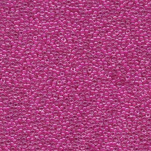 Fuchsia Lined Crystal Miyuki Seed Beads 15/0
