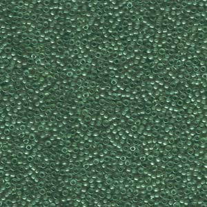 Lined Green/Teal Miyuki Seed Beads 15/0