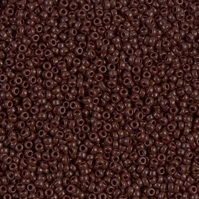 Opaque Chocolate Miyuki Seed Beads 15/0