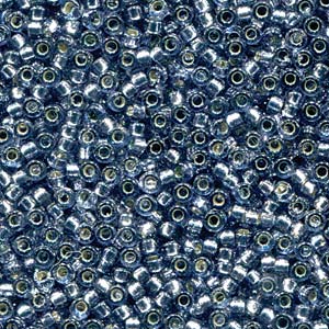 Duracoat Silver-Lined Dyed Denim Miyuki Seed Beads 15/0