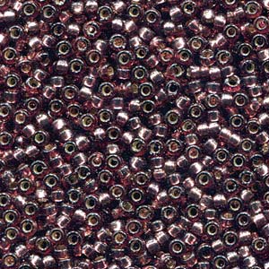 Duracoat Silver-Lined Dyed Plum Miyuki Seed Beads 15/0
