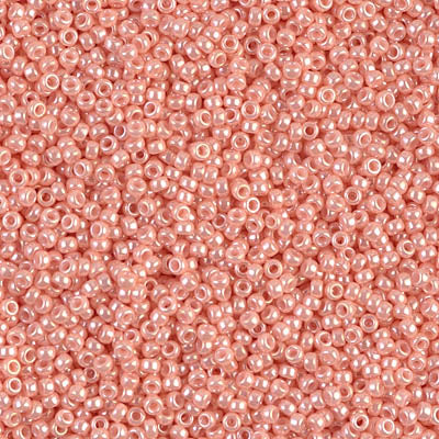Opaque Salmon Miyuki Seed Beads 15/0