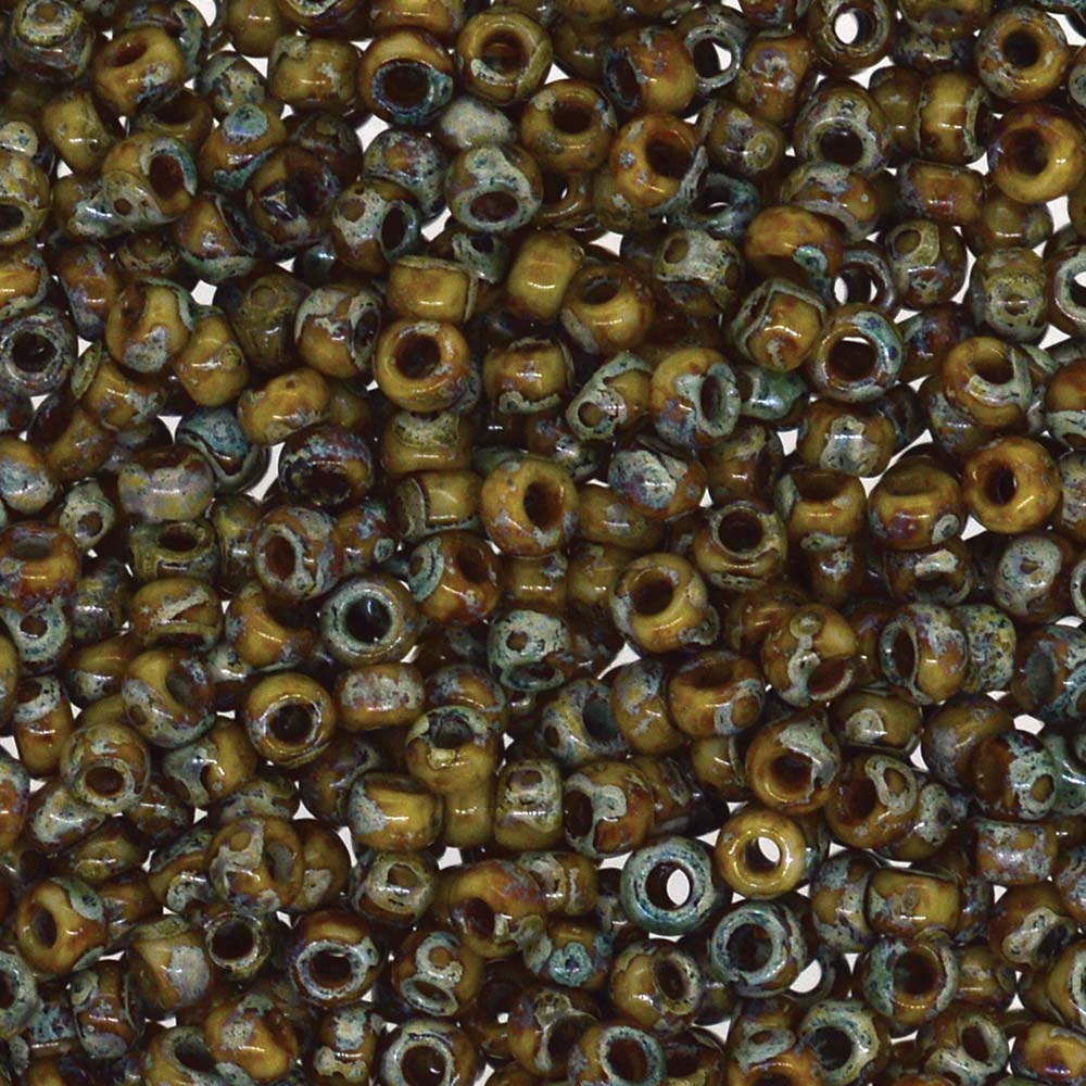 Picasso Brown Miyuki Seed Beads 15/0
