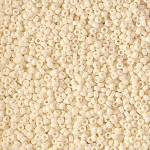 Ivory Pearl Ceylon Miyuki Seed Beads 15/0