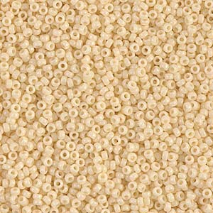 Opaque Dark Cream Miyuki Seed Beads 15/0