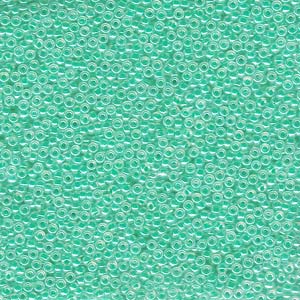 Green/Aqua Ceylon Miyuki Seed Beads 15/0