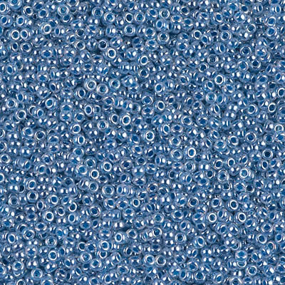 Dark Sky Blue Ceylon Miyuki Seed Beads 15/0