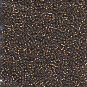 Matte Silver-Lined Dark Topaz Miyuki Seed Beads 15/0