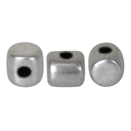 Silver Aluminum Matte Minos par Puca Beads