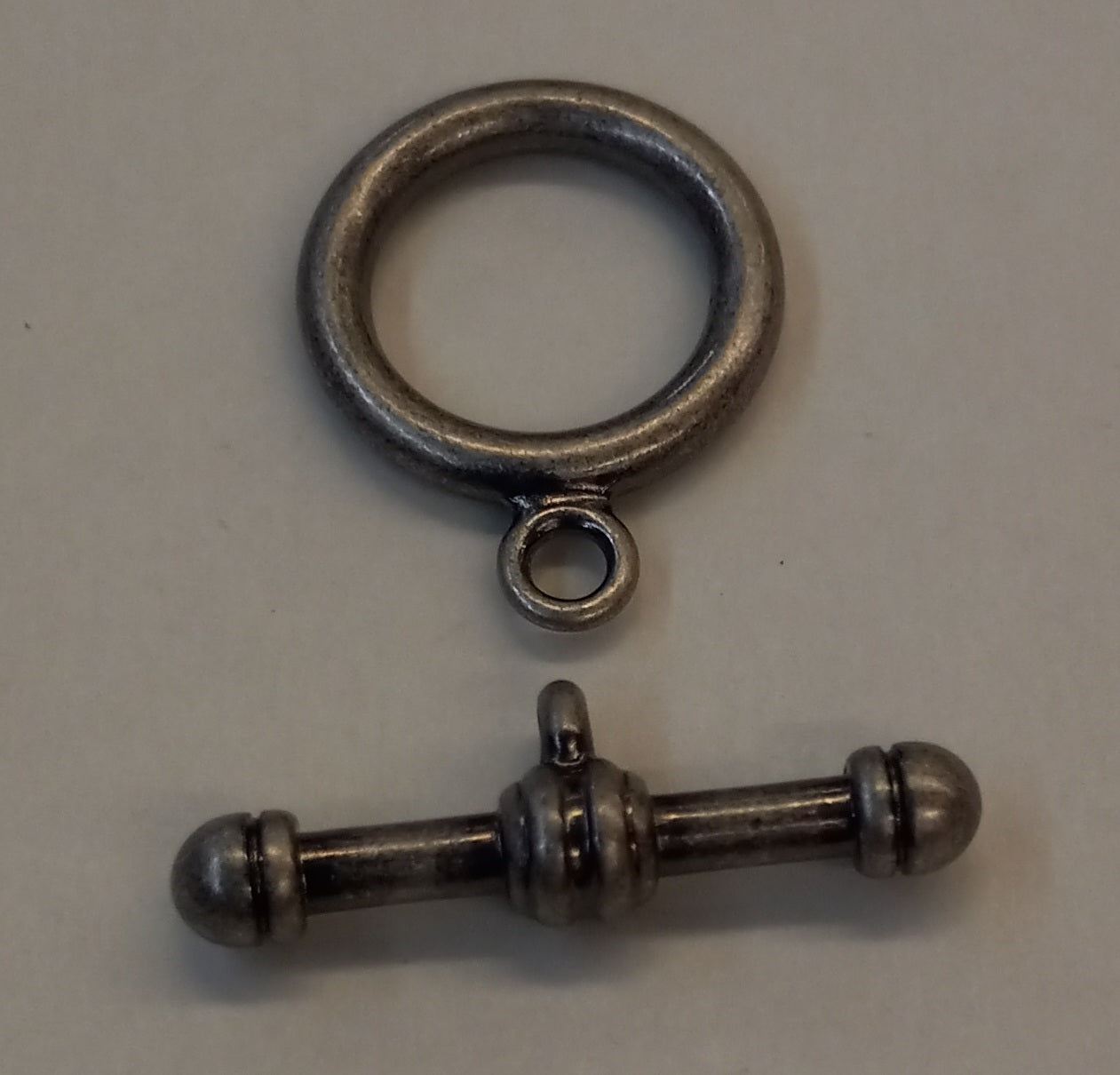 Antique Silver Plate Toggle Clasp