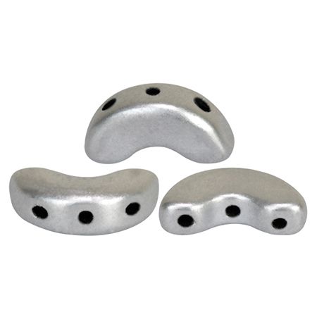 Silver Aluminum Matte Arcos par Puca Beads