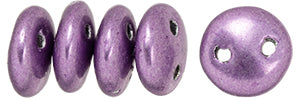 6MM Saturated Metallic Grapeade CzechMates Lentil Beads