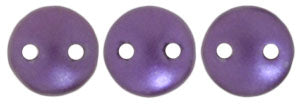 6MM Pearl Coat Purple Velvet CzechMates Lentil Beads