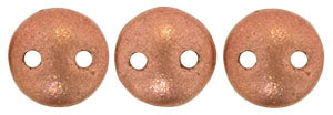 6MM Matte Metallic Copper CzechMates Lentil Beads