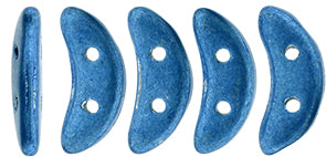 Saturated Metallic Marina CzechMates Crescent Beads - 10 x 3mm