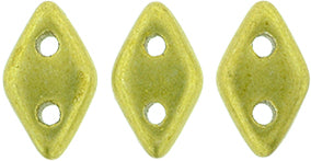 Saturated Metallic Meadowlark CzechMates Diamond Beads - 6.5 x 4mm