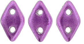 Saturated Metallic Spring Crocus CzechMates Diamond Beads - 6.5 x 4mm