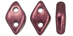 Saturated Metallic Red Pear CzechMates Diamond Beads - 6.5 x 4mm