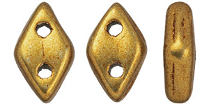 Saturated Metallic Ceylon Yellow CzechMates Diamond Beads - 6.5 x 4mm