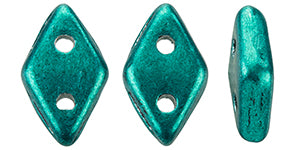 Saturated Metallic Forest Biome CzechMates Diamond Beads - 6.5 x 4mm