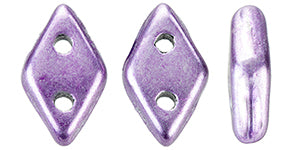 Saturated Metallic Grapeade CzechMates Diamond Beads - 6.5 x 4mm