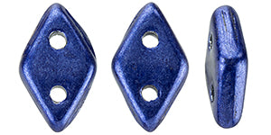 Saturated Metallic Evening Blue CzechMates Diamond Beads - 6.5 x 4mm